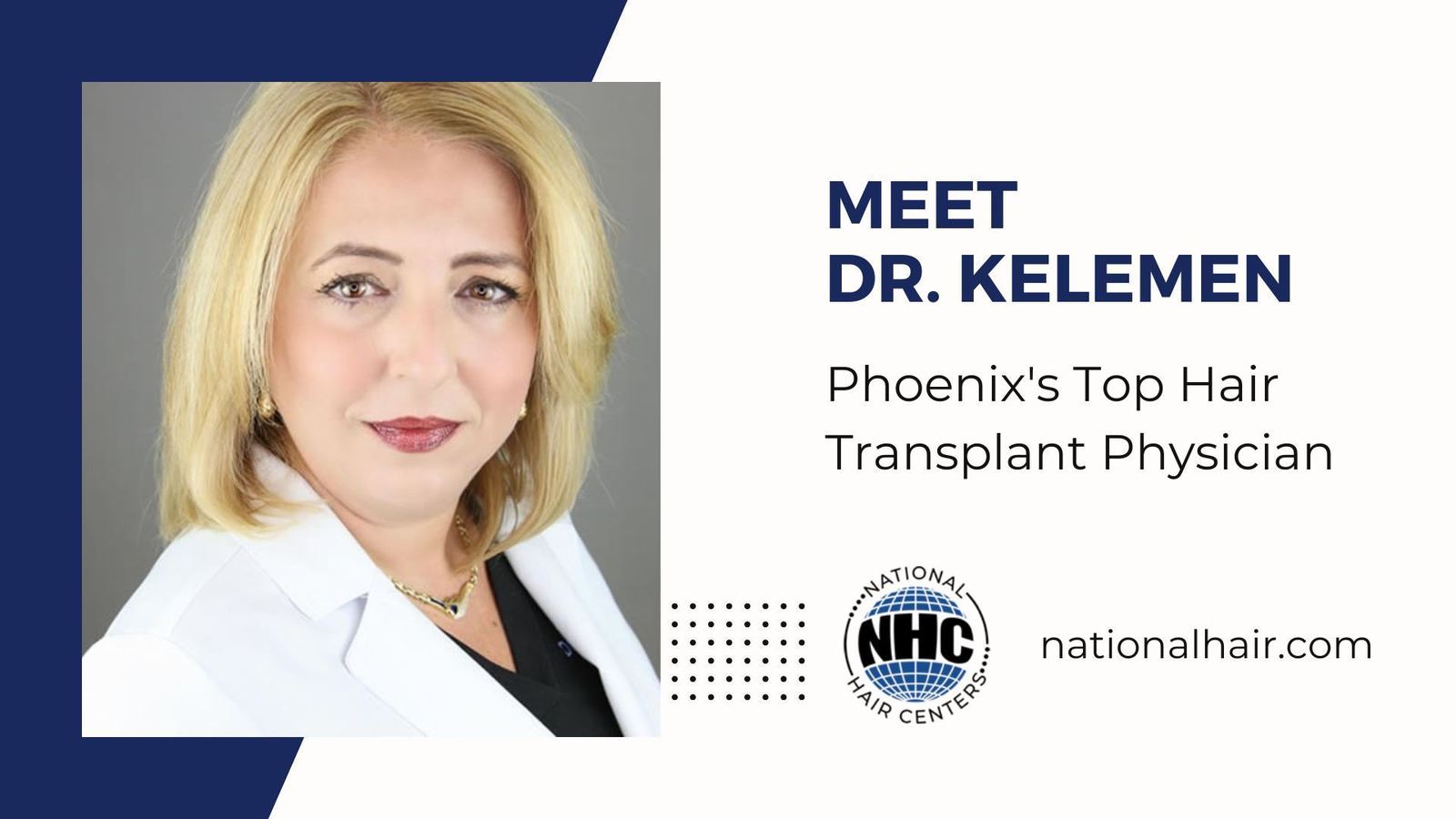 Dr. Kelemen, Phoenix's top hair transplant physician at National Hair Centers