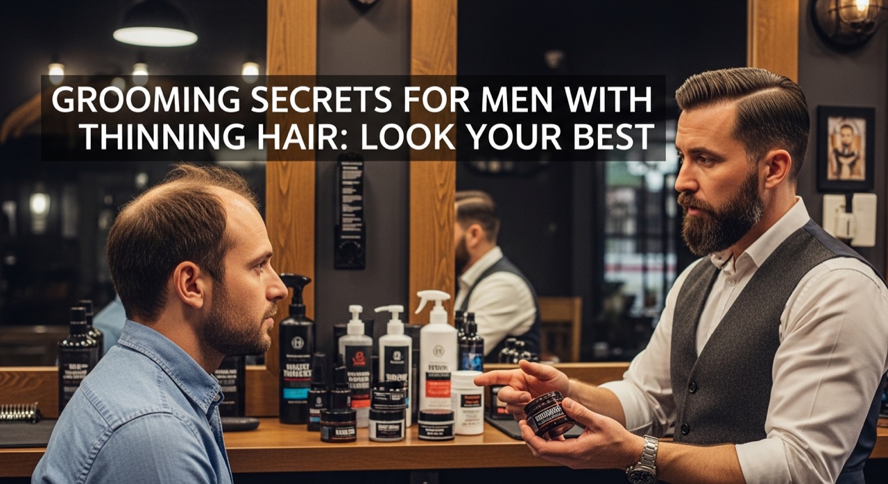 Men’s styling products and techniques for thinning hair