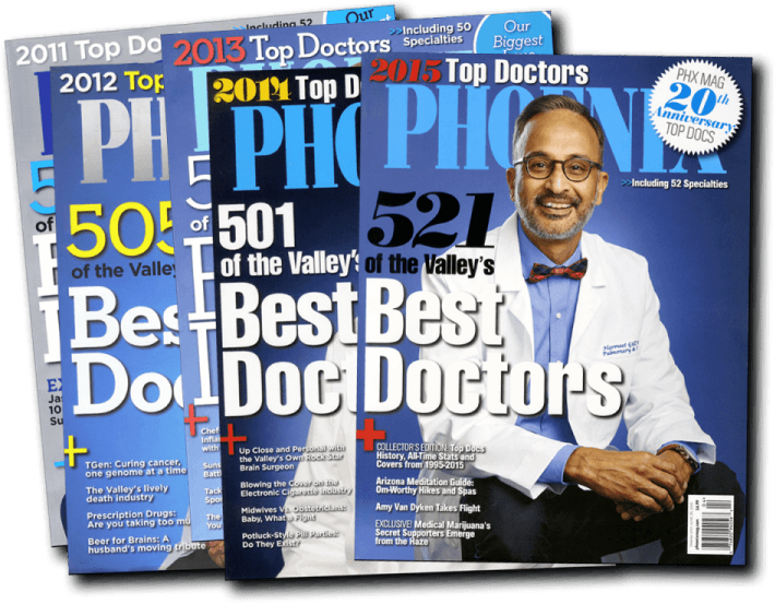 Phoenix Magazine Top Doctors cover featuring National Hair Centers