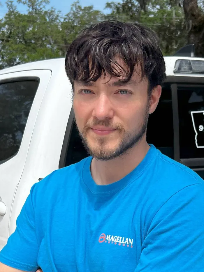 After: full curly hair with a custom mens hair system